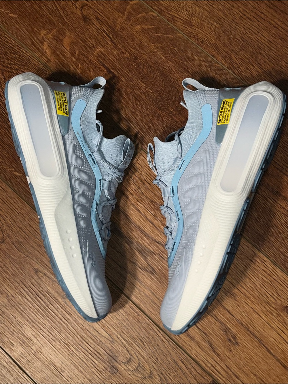 Women’s 10 Under Armour UA HOVR Phantom 4 Light Blue Shoes Running Walking